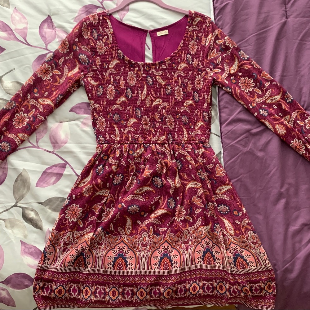 Hollister Burgundy Dress